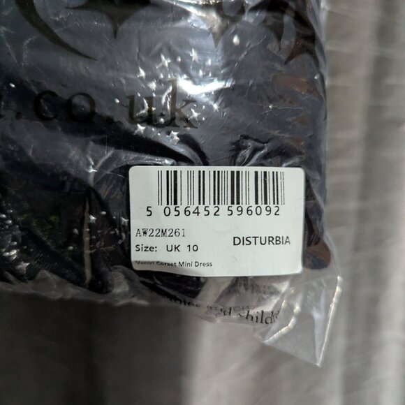 Disturbia Veniri Corset Mini Dress Velvet Stars Black US6/UK10 - Picture 10 of 10